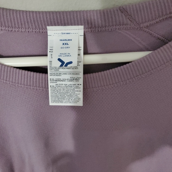 Purple Old Navy Top With Thumb Holes - Picture 4 of 4